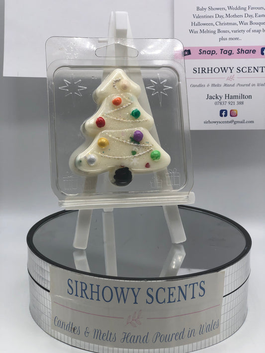 Christmas Tree Wax Melts Sparkly Snow Fragrance