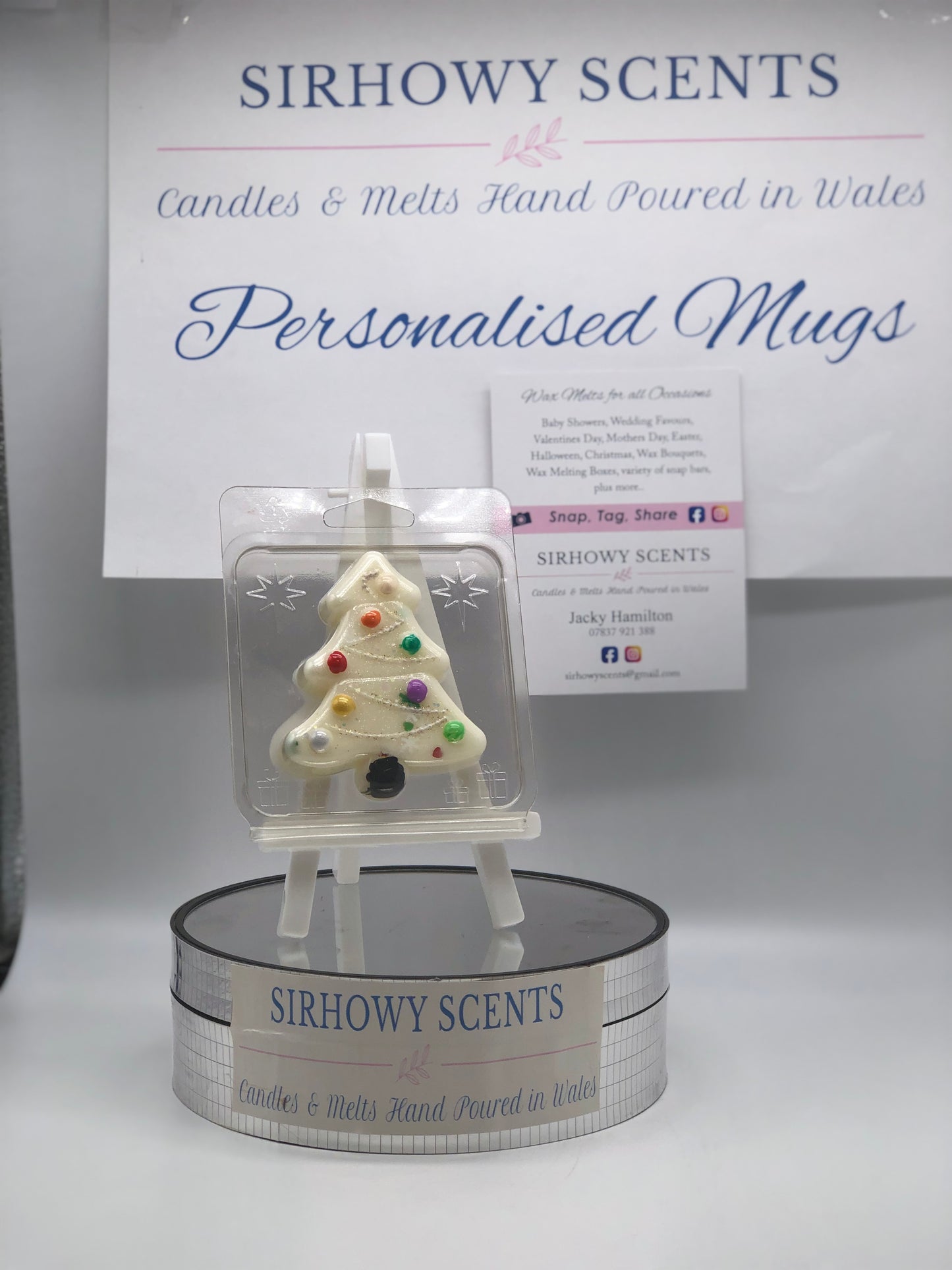 Christmas Tree Wax Melts Sparkly Snow Fragrance