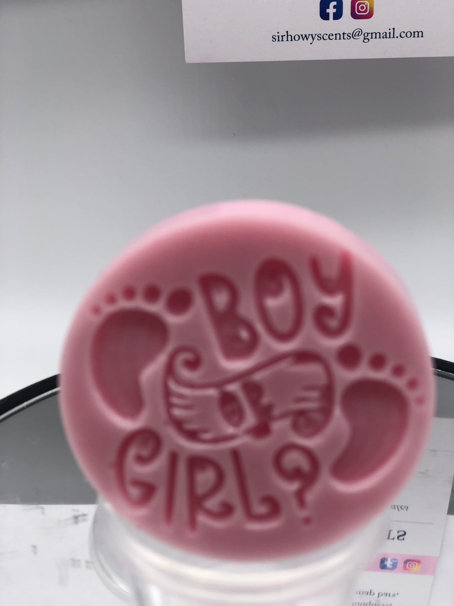 Boy or Girl Wax Melt Gender Reveal