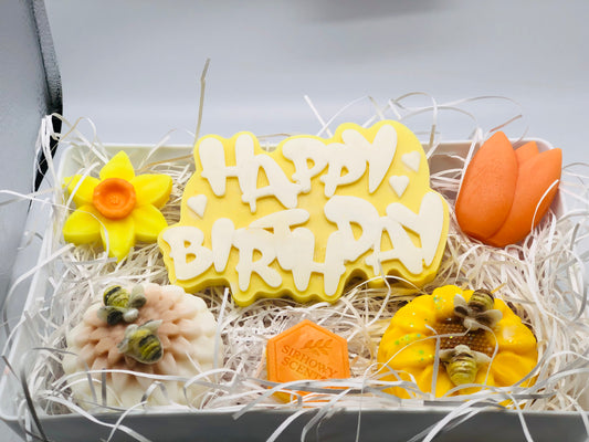 Medium Size Wax Happy Birthday Melting Box Summer Collection