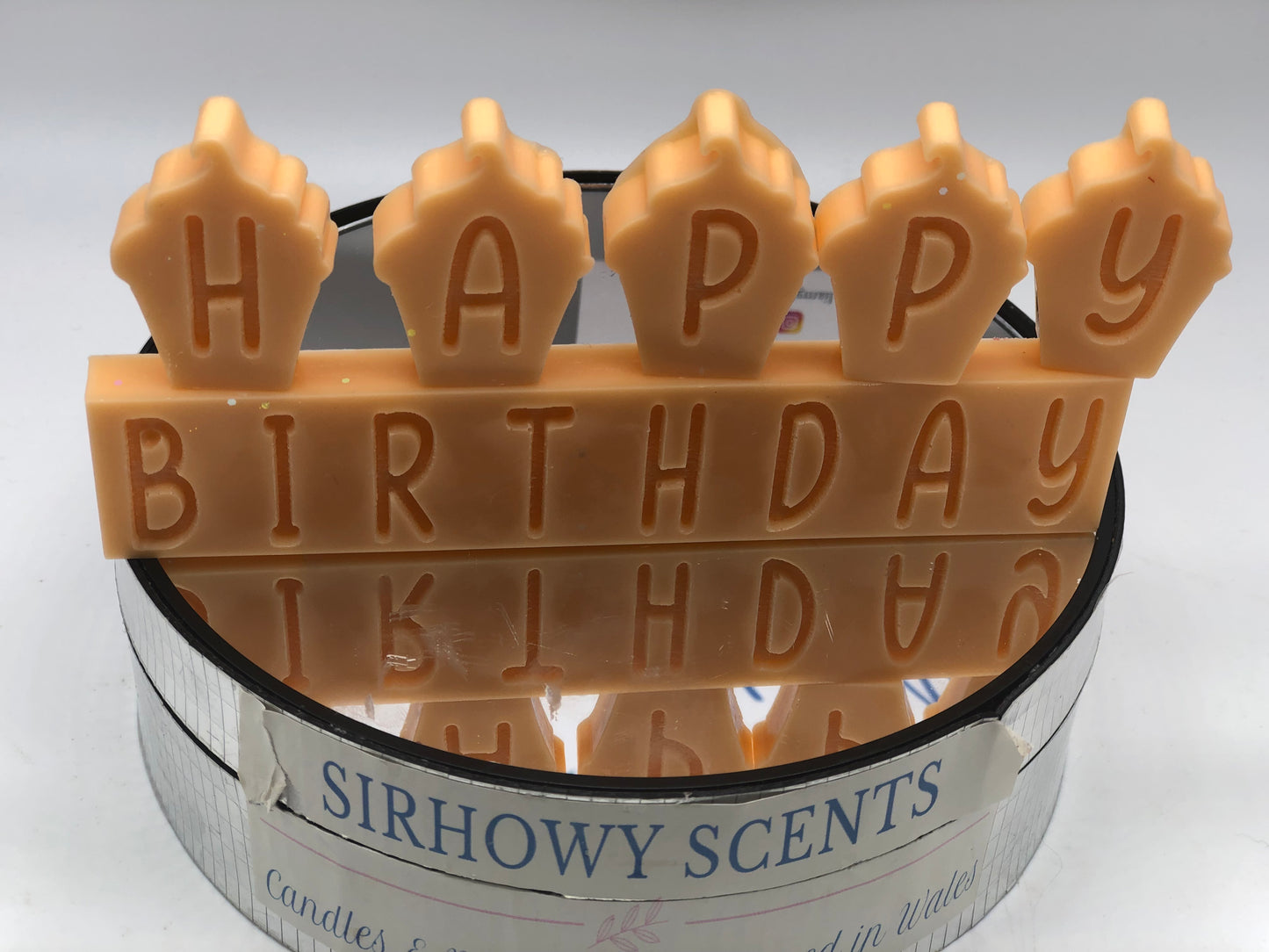 Happy Birthday Orange Segments