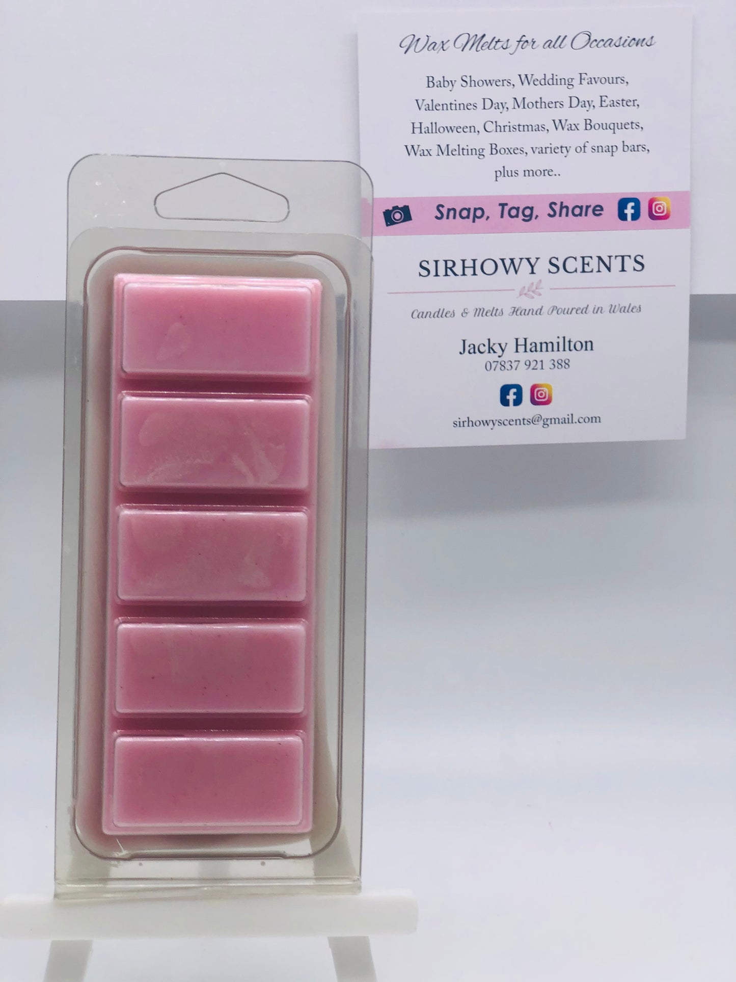 Snap Bar 5 Cell Wax Melt Pink