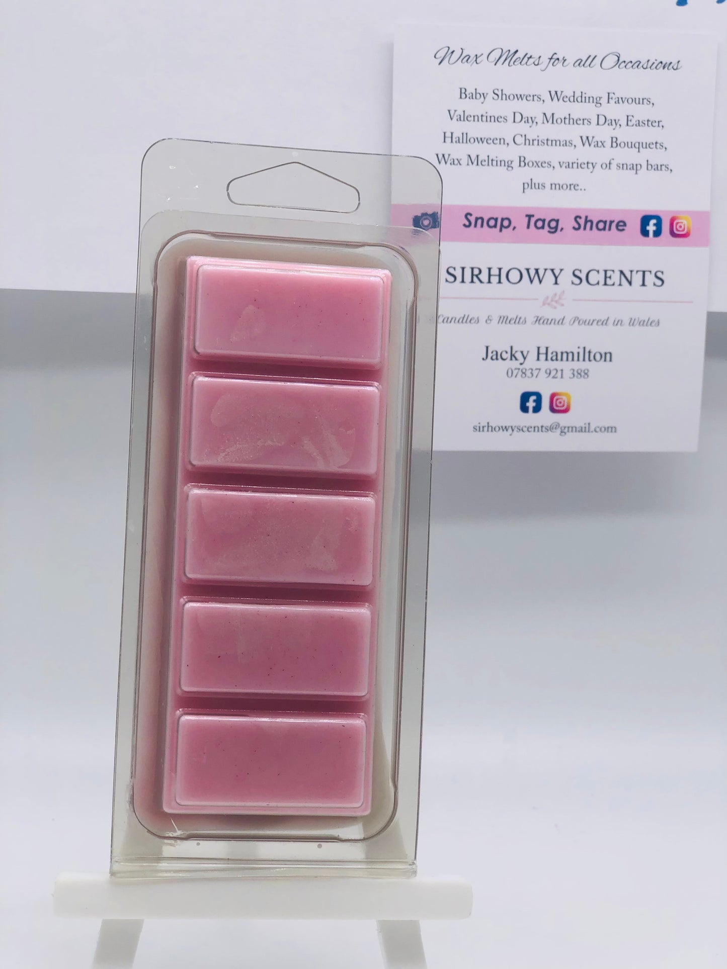 Snap Bar 5 Cell Wax Melt Pink