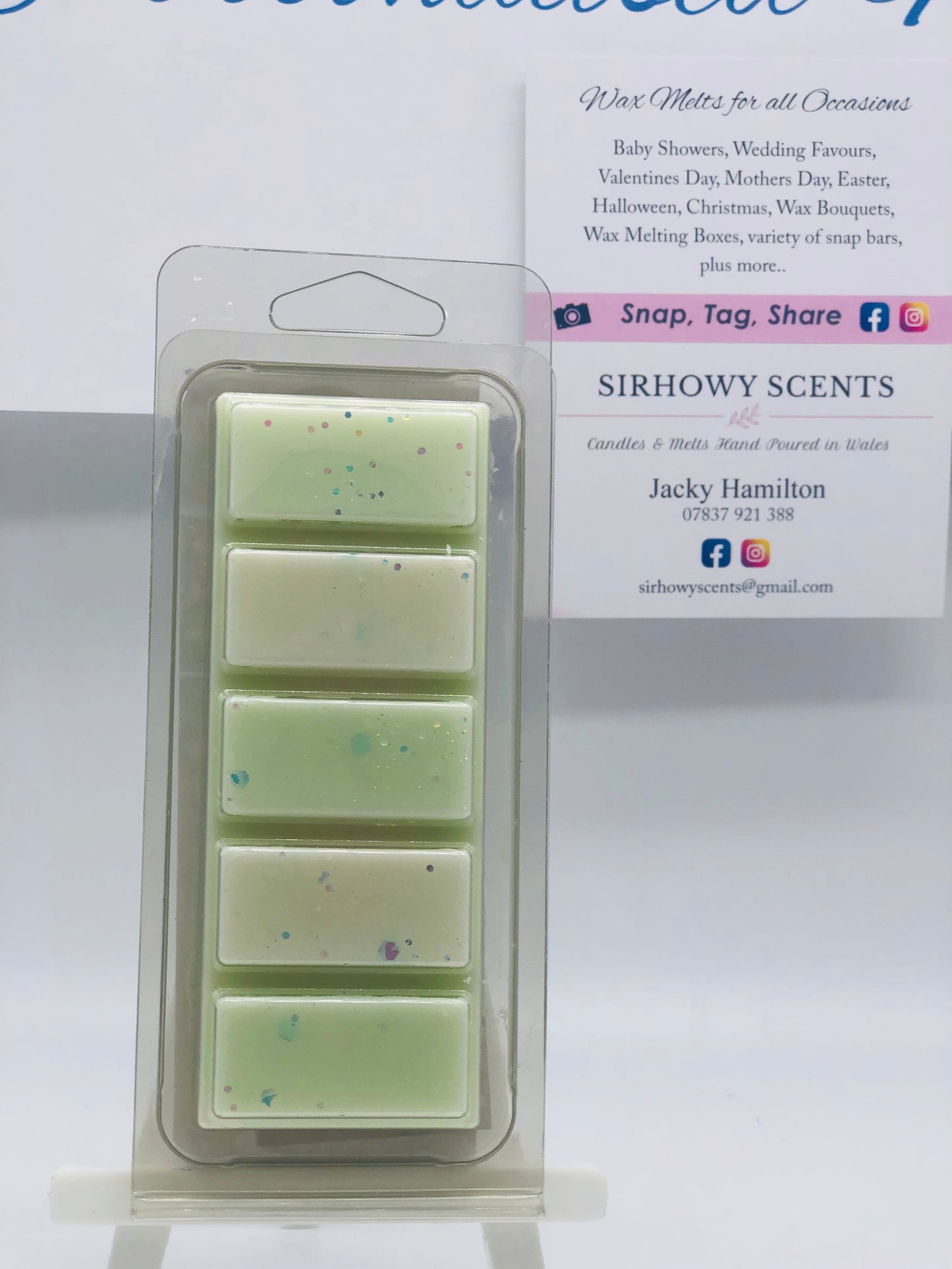 Snap Bar 5 Cell Light Green & White